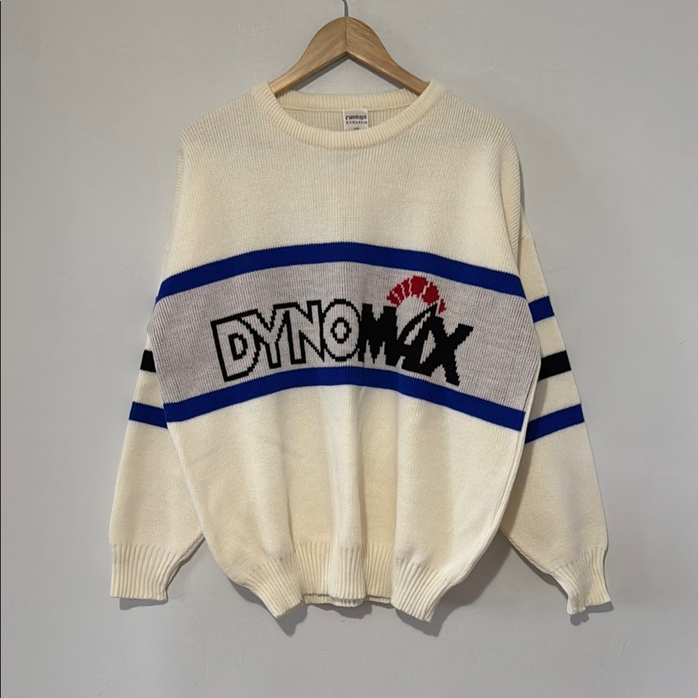 Vintage Dynomax Performance Exhaust Knit Sweater / 90s / Large / Rare